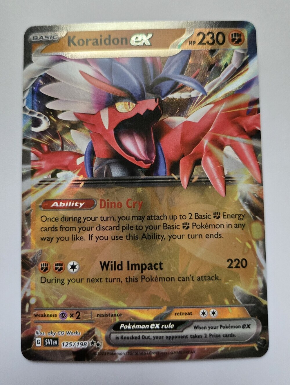 Koraidon ex #125 | Pokemon Scarlet & Violet Holo Card